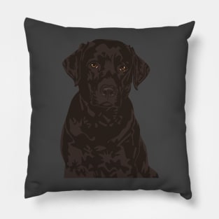 Cool Black Labrador Retriever Dog Stone T-Shirt Pillow