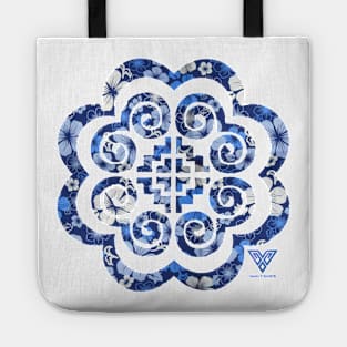 Blue Floral Tote