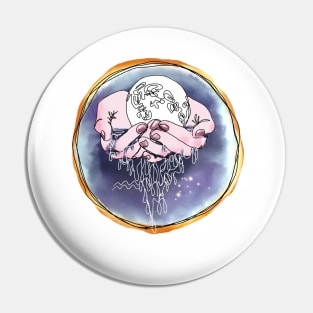 Aquarius zodiac Pin