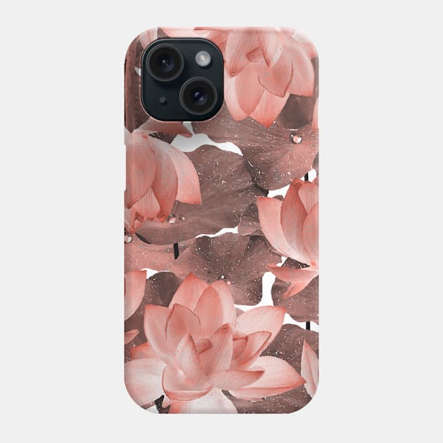 Ethereal Red Lotus Phone Case by StudioGrafiikka