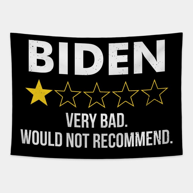 Funny Joe Biden 1 Star Review Very Bad Would Not Recommend Tapestry by stuffbyjlim