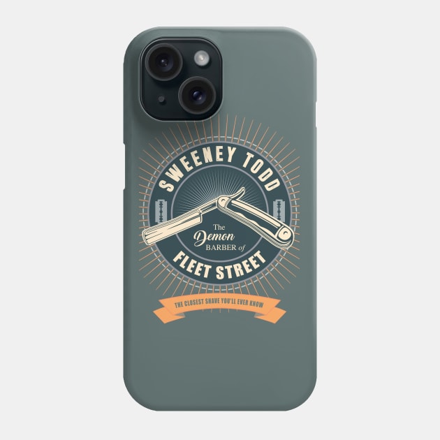 Sweeney Todd - The Demon Barber of Fleet Street - Alternative Movie Poster Phone Case by MoviePosterBoy