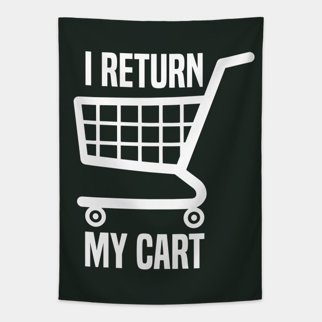 I Return My Cart Tapestry by mcillustrator