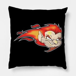 cartoon demon mascot Pillow