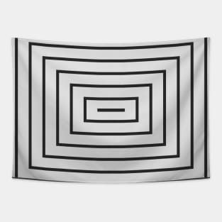 White Rectangle Tapestry