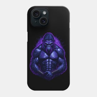 Gorilla Warrior - Night Electric Colors - Gorilla Strong Phone Case