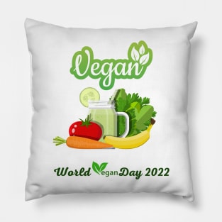 "I'm So fresh" Vegan day 2022 Pillow