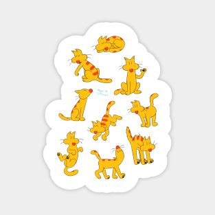 Herb the Cat Pattern Magnet