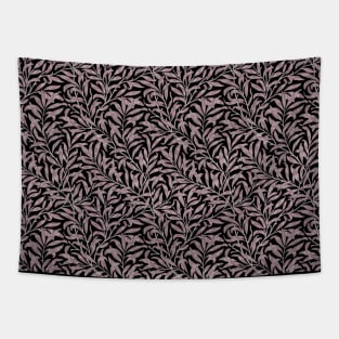 William Morris Willow Bough Pink on Dark Tapestry