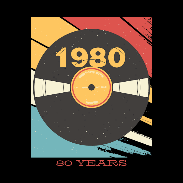 Vinyl  Record 1980 by JFDesign123