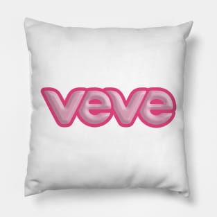 Veve Pink on Pink Logo - Berlina Inspired Pillow