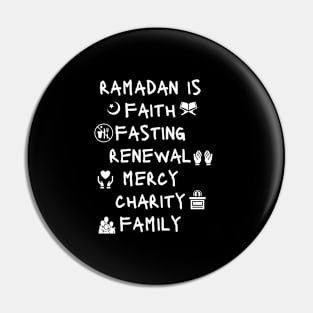 RAMADAN IS faith, fasting, charity, family Pin