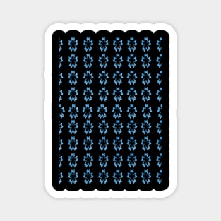 Blue Flowers Pattern, Water Pattern Flowers. Magnet