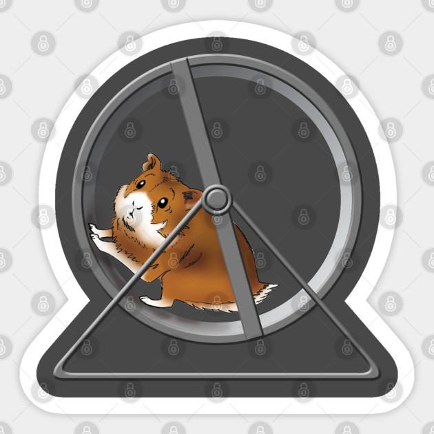 Hamster Wheel Hamster Wheel Sticker Teepublic