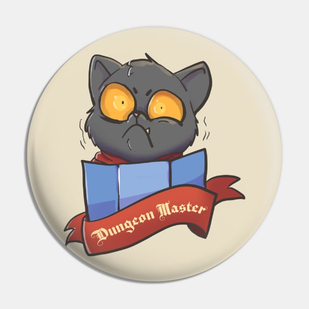Kitty Classes - Dungeon Master Pin by LucinaDanger