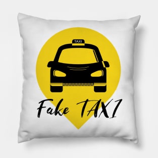 fake taxi driver Pillow