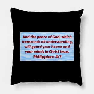 Bible Verse Philippians 4:7 Pillow