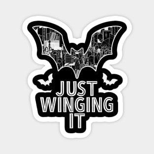 Just Winging It Bat Art Supply Magnet