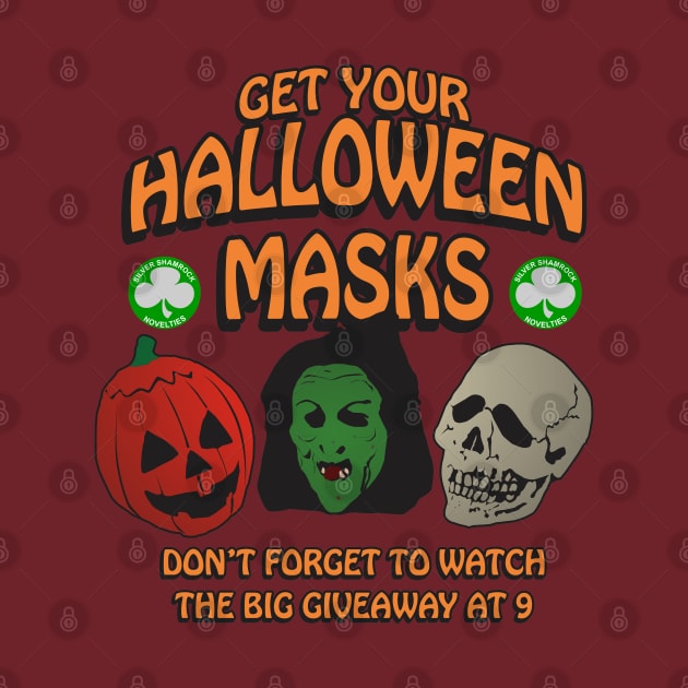 Silver Shamrock Halloween masks by ZombieNinjas