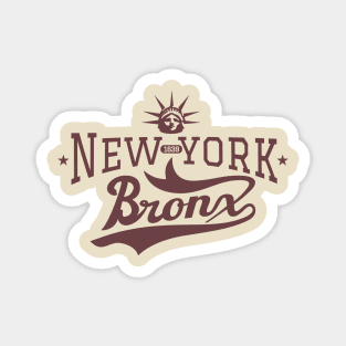 New York Bronx - New York Bronx Schriftzug - Bronx Logo Magnet