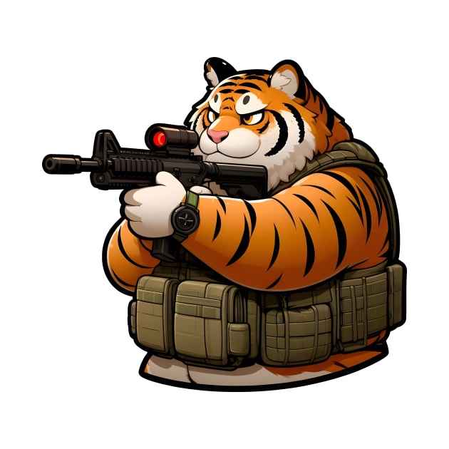 Tactical Tiger by Rawlifegraphic