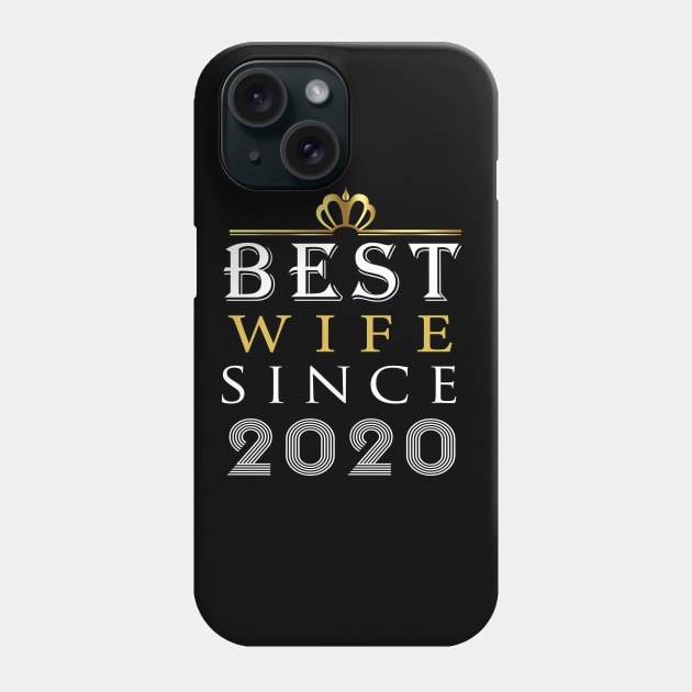 Best Wife Since 2020, 1 ST Anniversary Gift, Married Since 2020, Anniversary wife, Gift for her Phone Case by Yassine BL