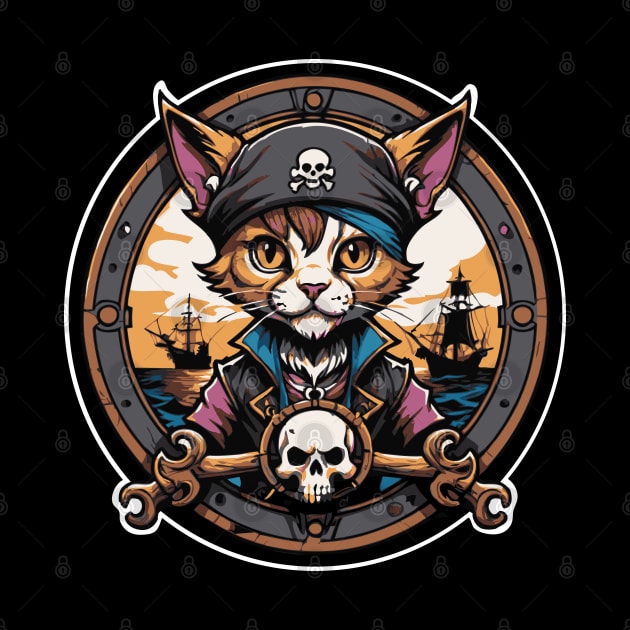 Pirate Cat by SCRAN Art