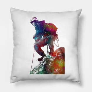 Mountaineer sport art #sport Pillow