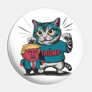 Cats Against Trump Pin