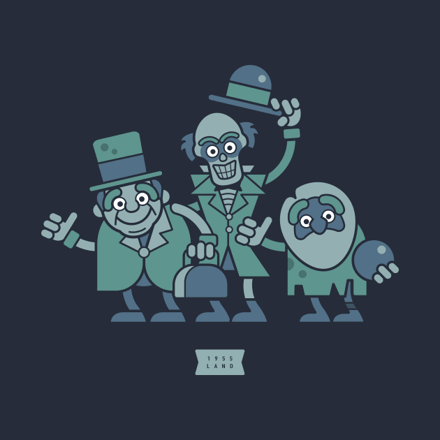 The Haunted Mansion Hitchhiking Ghosts by 1955 LAND DESIGNS