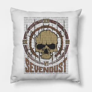 Sevendust Vintage Skull Pillow