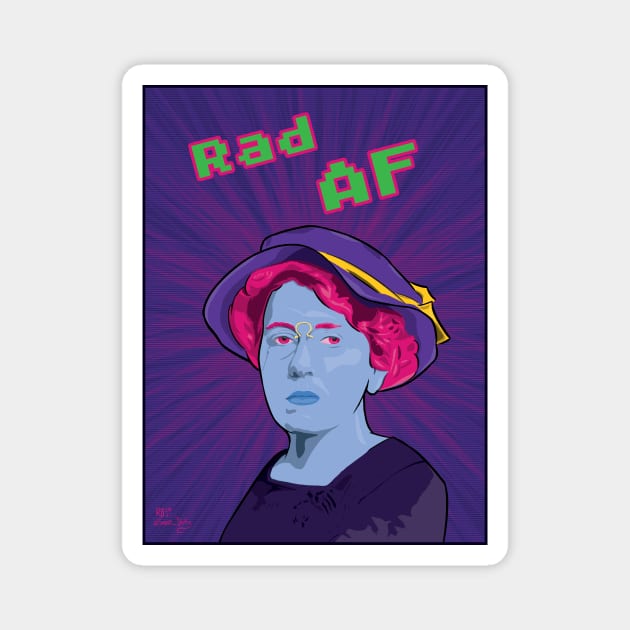 Emma Goldman is Rad AF Magnet by BeSmartFightDirty