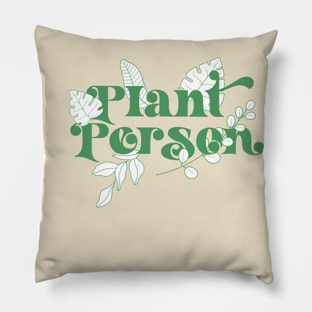 Plant Person Pillow by Bacon Loves Tomato