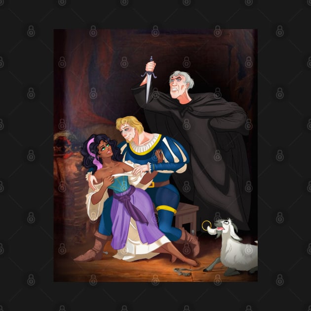 Frollo stabbing Phoebus by Mo-Machine-S2