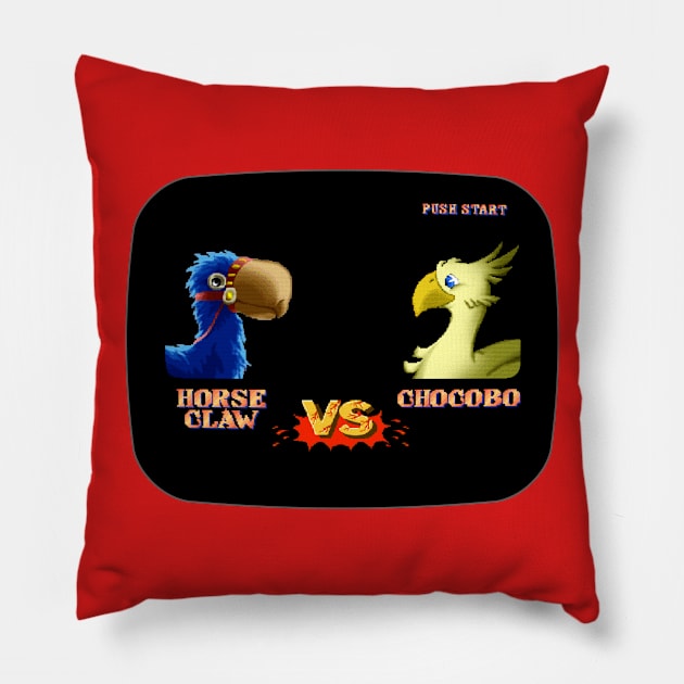 Asplenia Studios: Horseclaw vs. Chocobo Pillow by AspleniaStudios