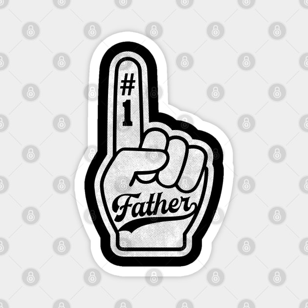 Number One Father baseball style sports Magnet by opippi