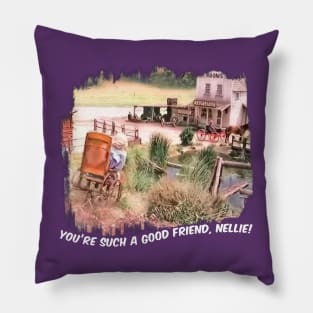 Little House Wheelchair Scene Pillow