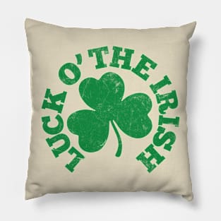 Luck O' The Irish / Vintage Style Design Pillow