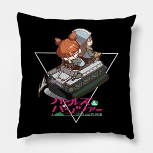 Chibi Character Girls Und Panzer Pillow