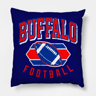 Vintage Buffalo Football Pillow