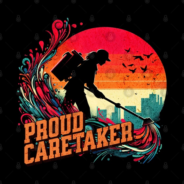 Proud Caretaker Woman Untold Heroes Design by Miami Neon Designs