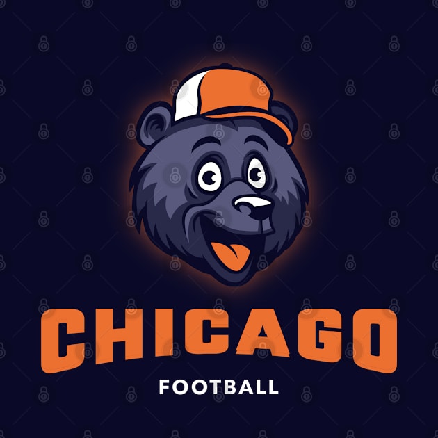 Chicago bears football by BVHstudio