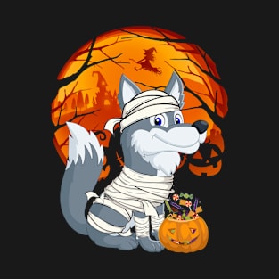 Wolf mummy pumpkin T-Shirt
