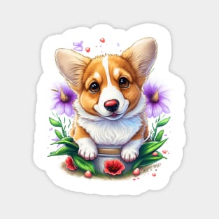 corgi dog lover Magnet