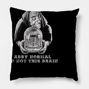 abby normal (eyegor) // black white design Pillow