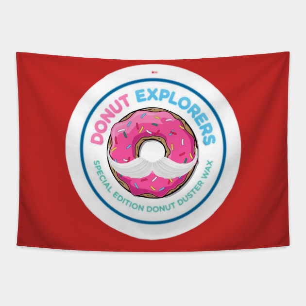 Donut Explorers Special Edition Duster Was Logo - Light Tapestry by Donut Duster Designs