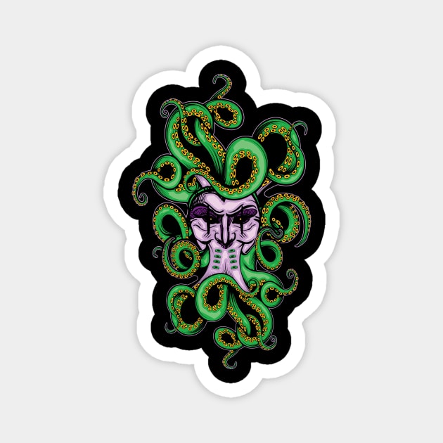 Lovecraftian Medusa Magnet by FAKE NEWZ DESIGNS