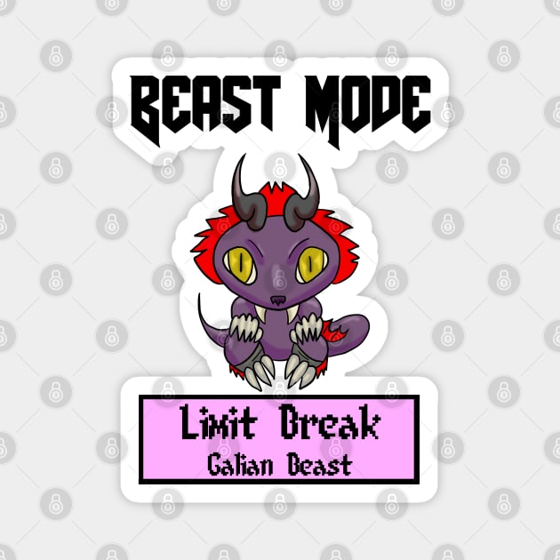 Beast Mode Vincent Valentine Limit Break Galian Beast Magnet by Gamers Utopia