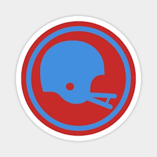 Two-Bar Helmet Minimalist Logo (Columbia Blue) Magnet