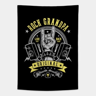 Rock Grandpa Tapestry